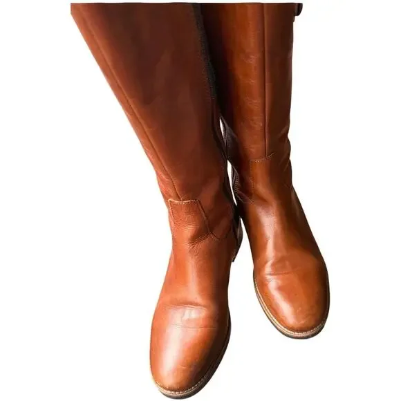 Clarks Women's Leather Riding Boots - Adjustable Buckled Straps 6.5 - Picture 2 of 8